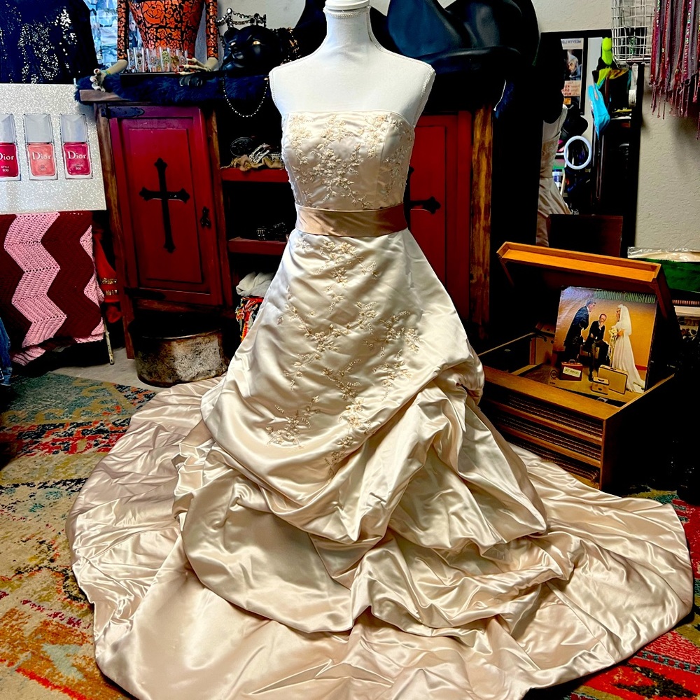Vintage Oleg Cassini Wedding Gown Dress